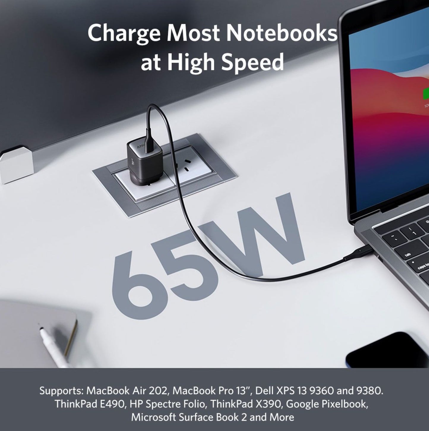 ANKER NANO II 65W CHARGER
