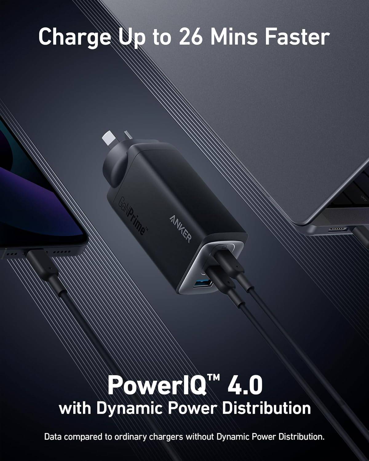 Anker 737 Charger GaNPrime 120W – 3-Port Fast Wall Charger