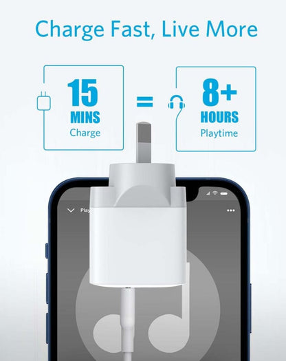 ANKER PowerPort III 20W PD USB-C CHARGER - WHITE